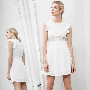 J.O.A. ELASTIC WAIST MINI DRESS